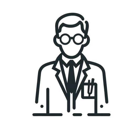 Doctor with glasses