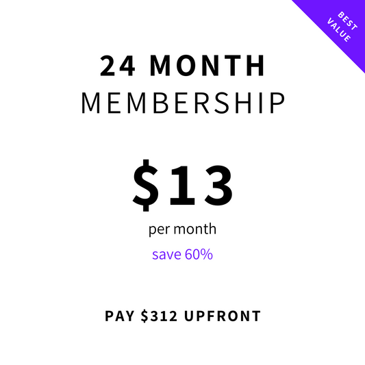 24 Month Membership $312
