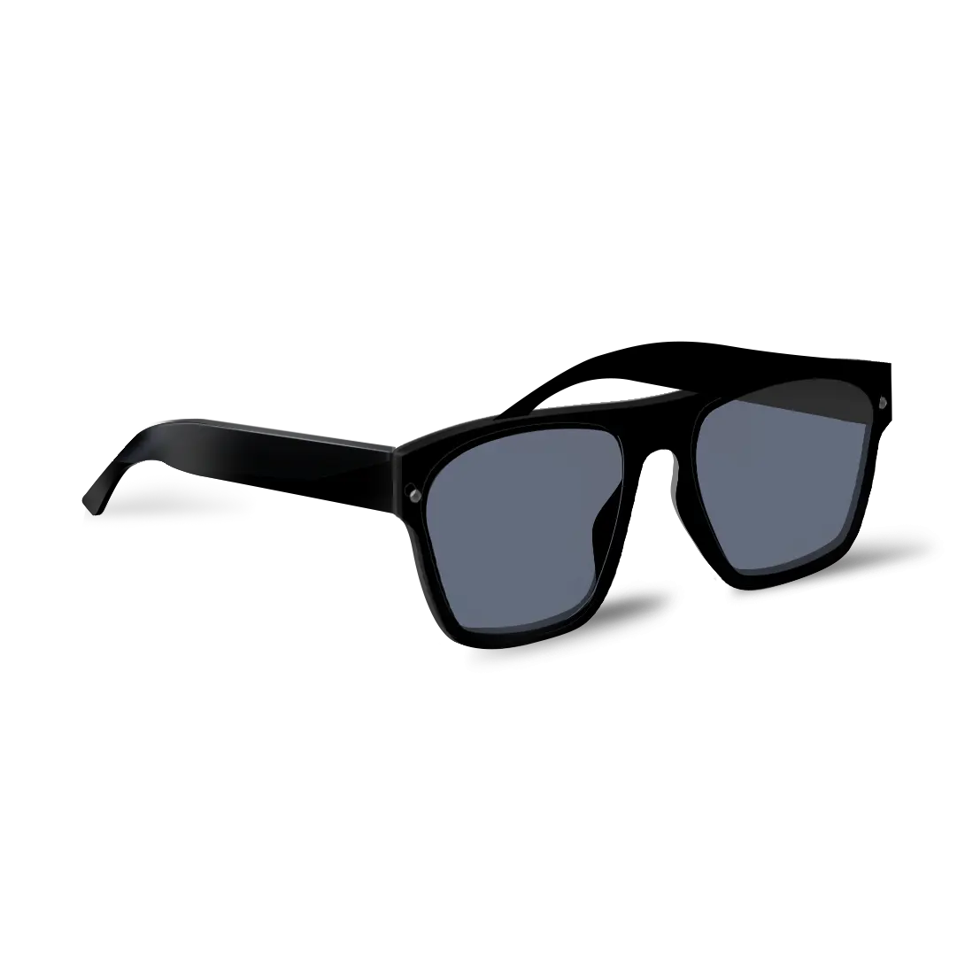 Healyan Glasses from a front-side view